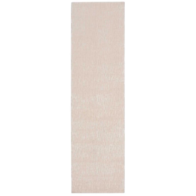 Nourison Starlight Area Rug - 2'3" x 8' Runner - White - Runner/Rectangle