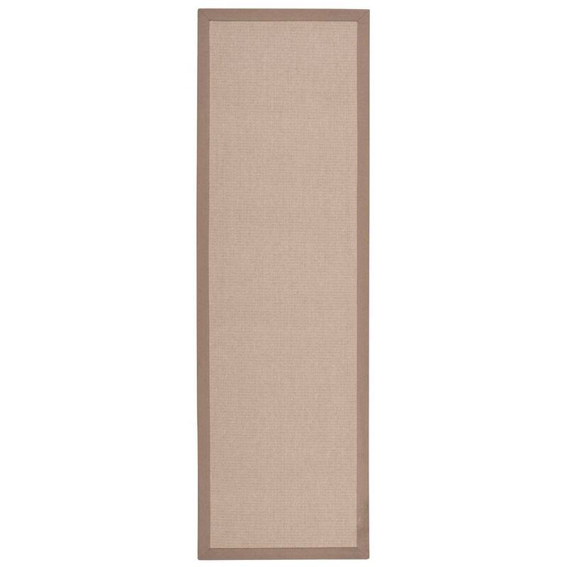 Nourison Sisalsoft SSF05 Area Rug - 2' 6" x 8' - Brown - Runner
