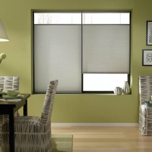 First Rate Blinds Silver 70 to 70.5-inches Wide Cordless Top Down Bottom Up Cellular Shades