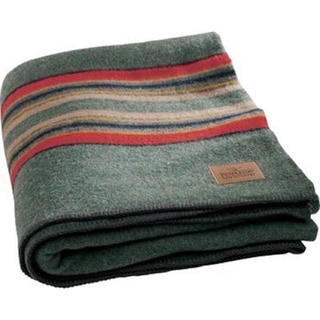 Pendleton Green Heather Yakima Camp Wool Blanket - Bed Bath & Beyond ...