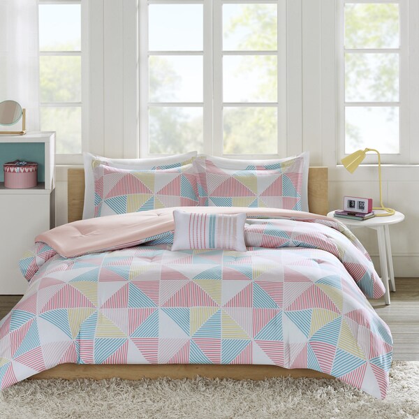 Mi Zone Jackie Pink Comforter Set - Overstock - 11584938