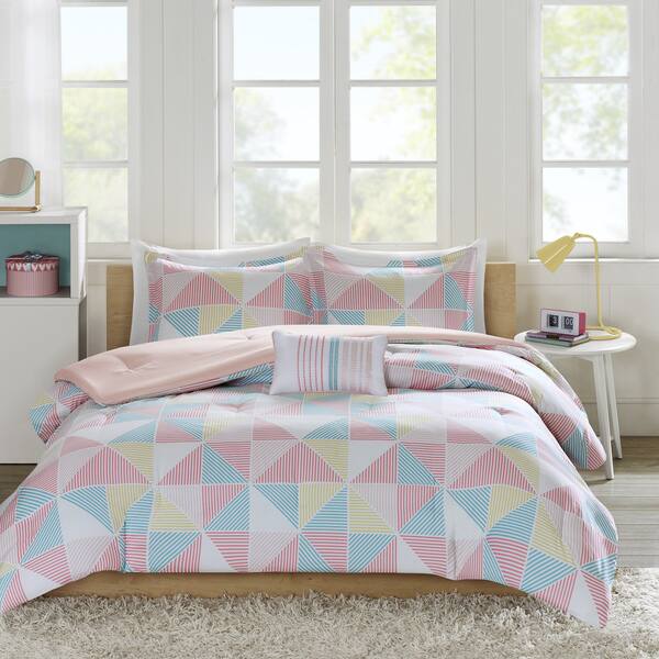 Shop Mi Zone Jackie Pink Comforter Set Free Shipping Today