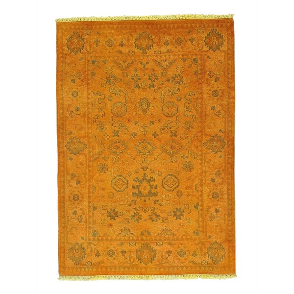 orange oriental rug geometric orange oushak handmade overdyed pure wool oriental rug 4x27 41 510 orange oriental rug geometric orange oushak handmade overdyed pure wool oriental rug 4x27 41 510