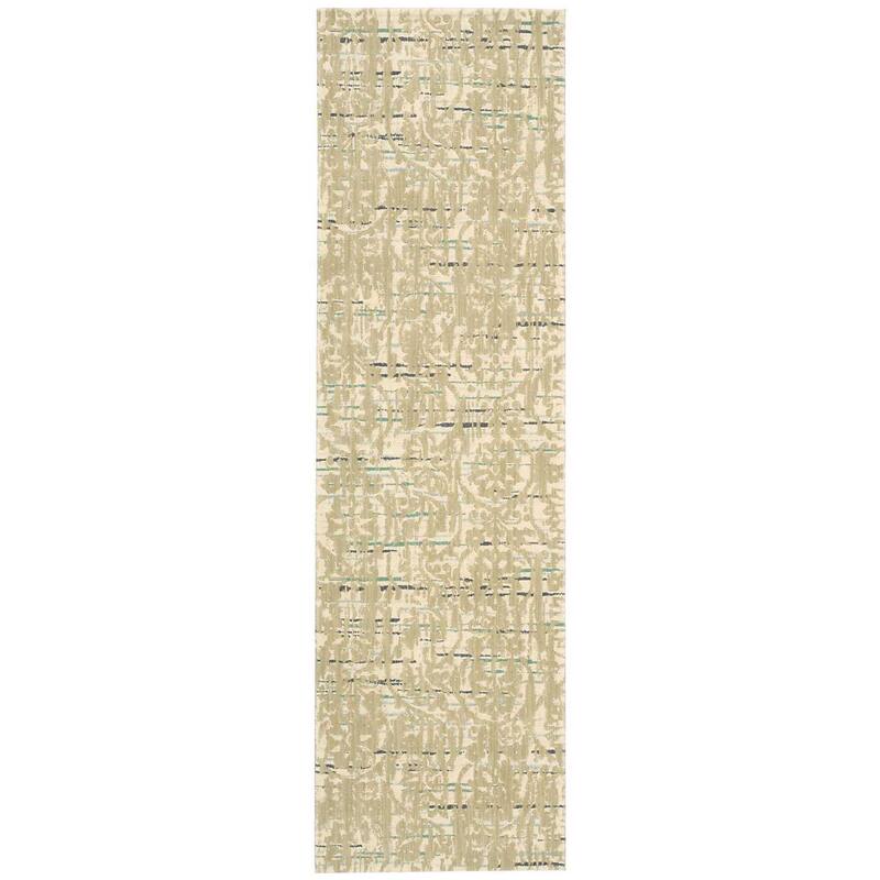 Nourison Nepal NEP11 Area Rug - 2'3" x 8' Runner - Beige - Runner/Rectangle