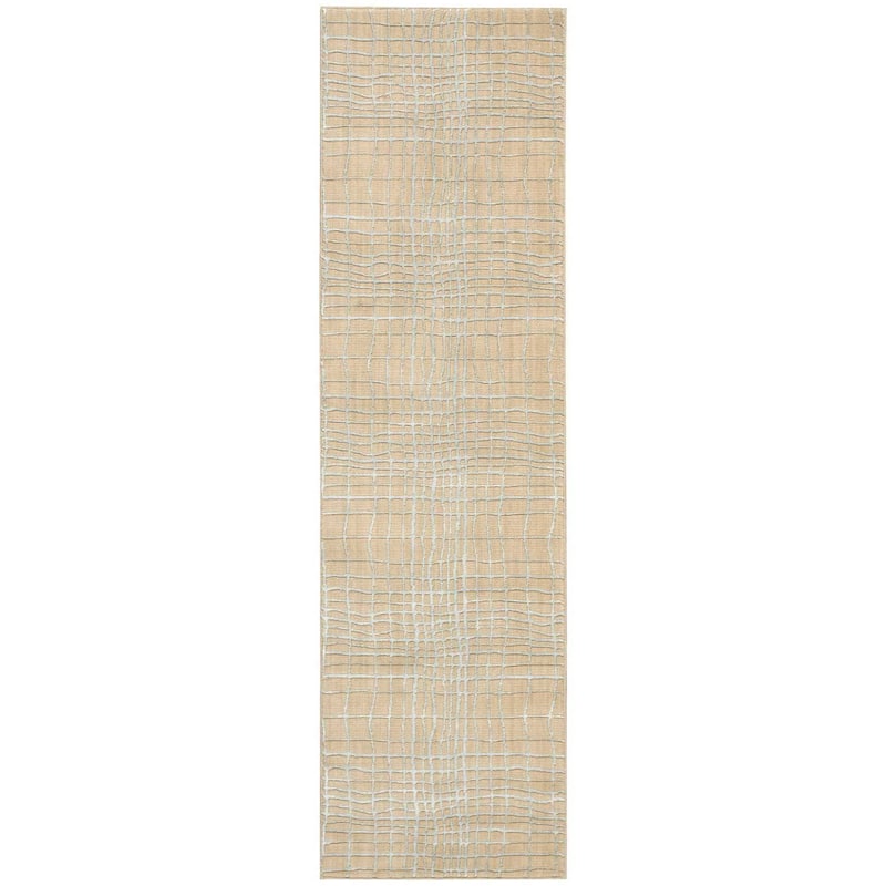 Nourison Nepal Area Rug - 2'3" x 8' Runner - Beige - Runner/Rectangle