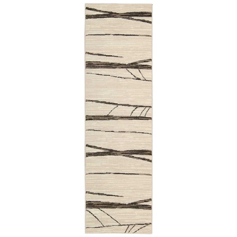 Nourison Ma05 Glistening Nights Area Rug - 2'2" x 7'6" Runner - Ivory - Runner/Rectangle