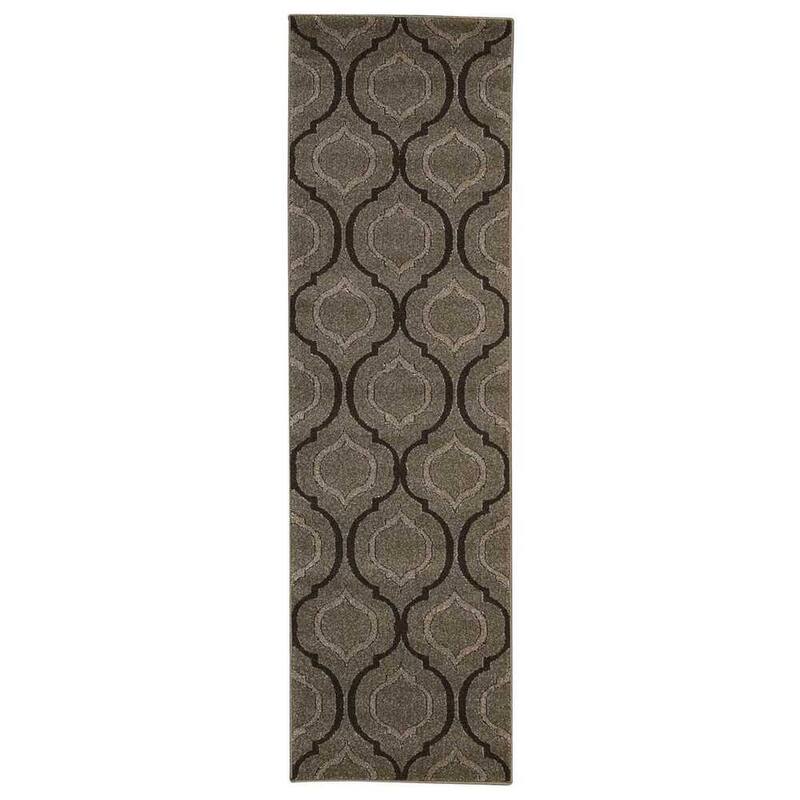 Nourison Glistening Nights Modern Geometric Trellis Area Rug