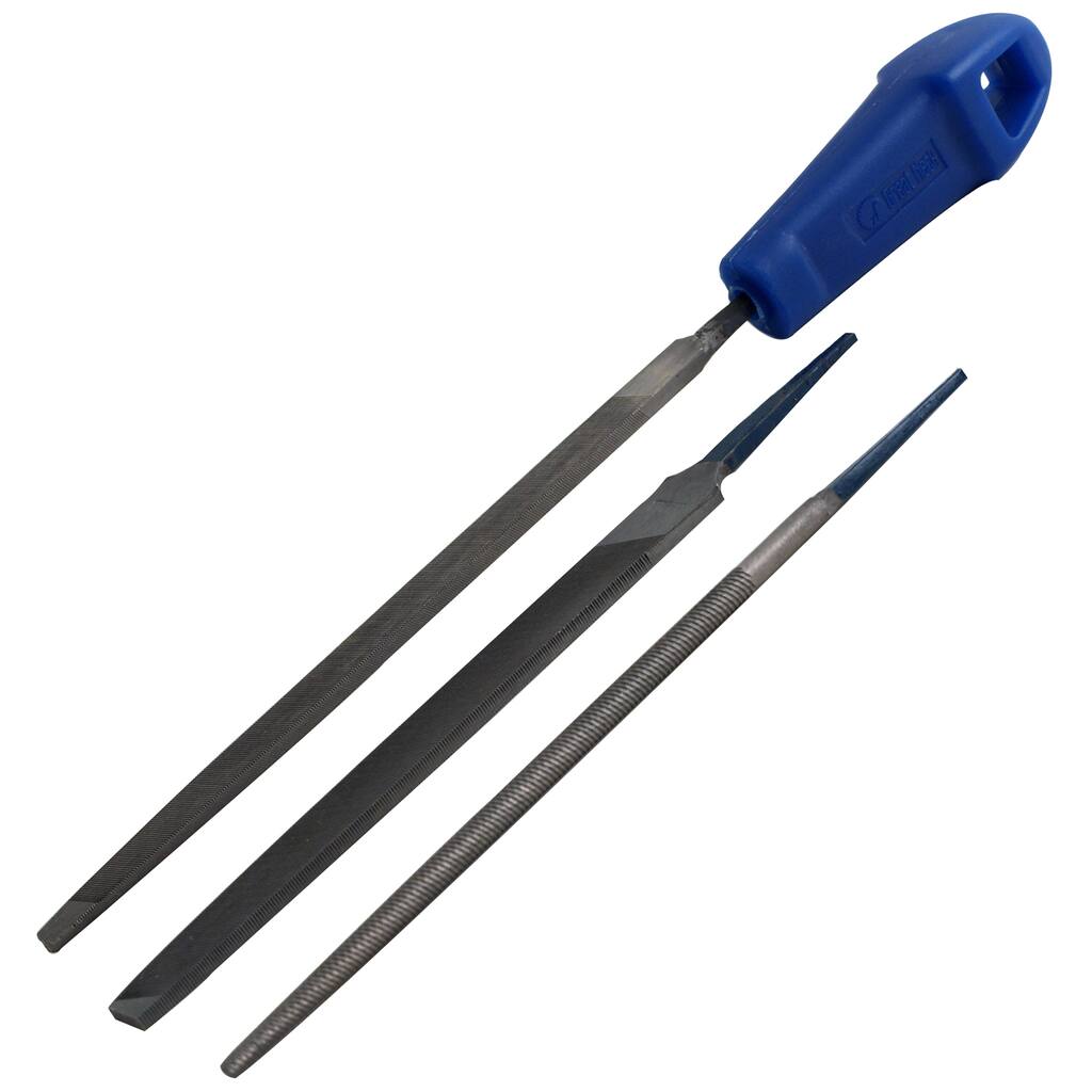 Great Neck 4FSC 3 Piece File Set With Handle