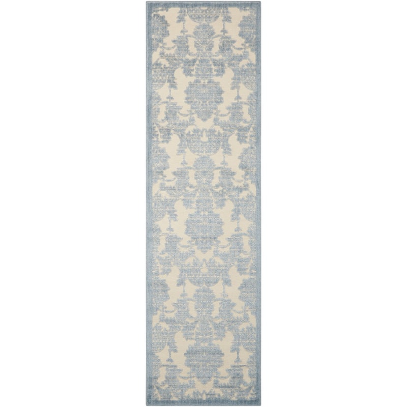 Nourison Graphic Illusions Traditional Vintage Hi Low Damask Area Rug