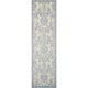 preview thumbnail 36 of 45, Nourison Graphic Illusions Traditional Vintage Hi Low Damask Area Rug 2' 3" x 8' - Ivory/Light Blue - Runner