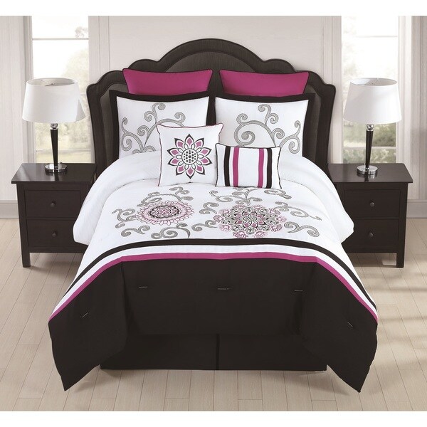 Kassandra 8-piece Embroidered Comforter Set