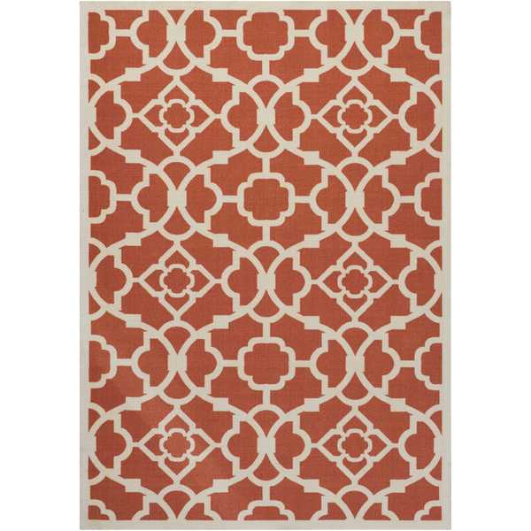 Waverly Sun N' Shade Lovely Lattice Sienna Indoor/ Outdoor Rug by Nourison