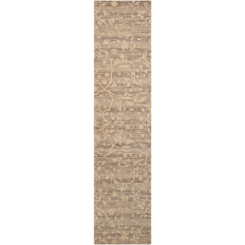 Nourison Silk Elements Area Rug - 2' 5" x 10' - Beige - Runner/Rectangle