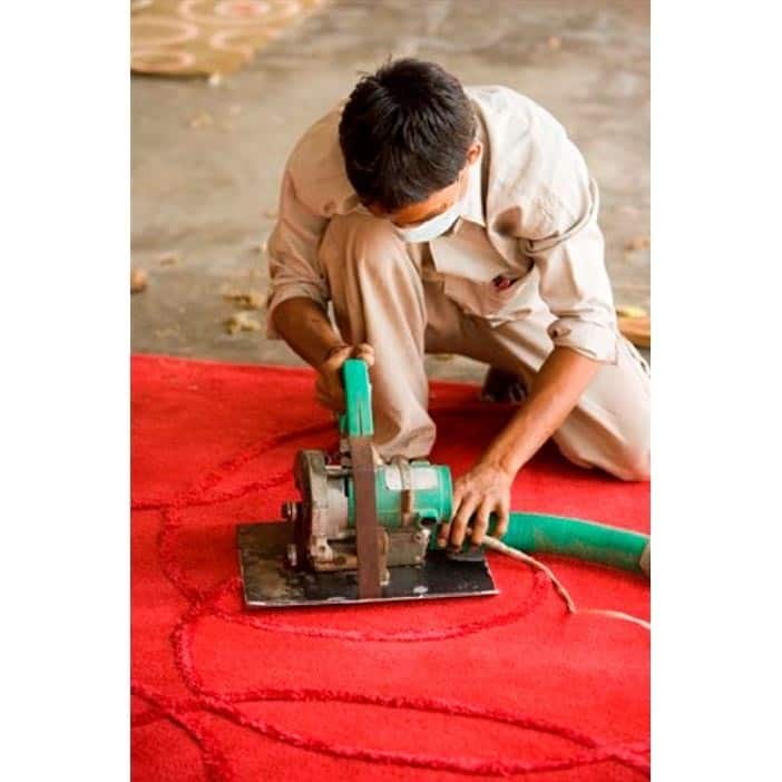 Handmade Indo Tiberio Turquoise Pillow (India)