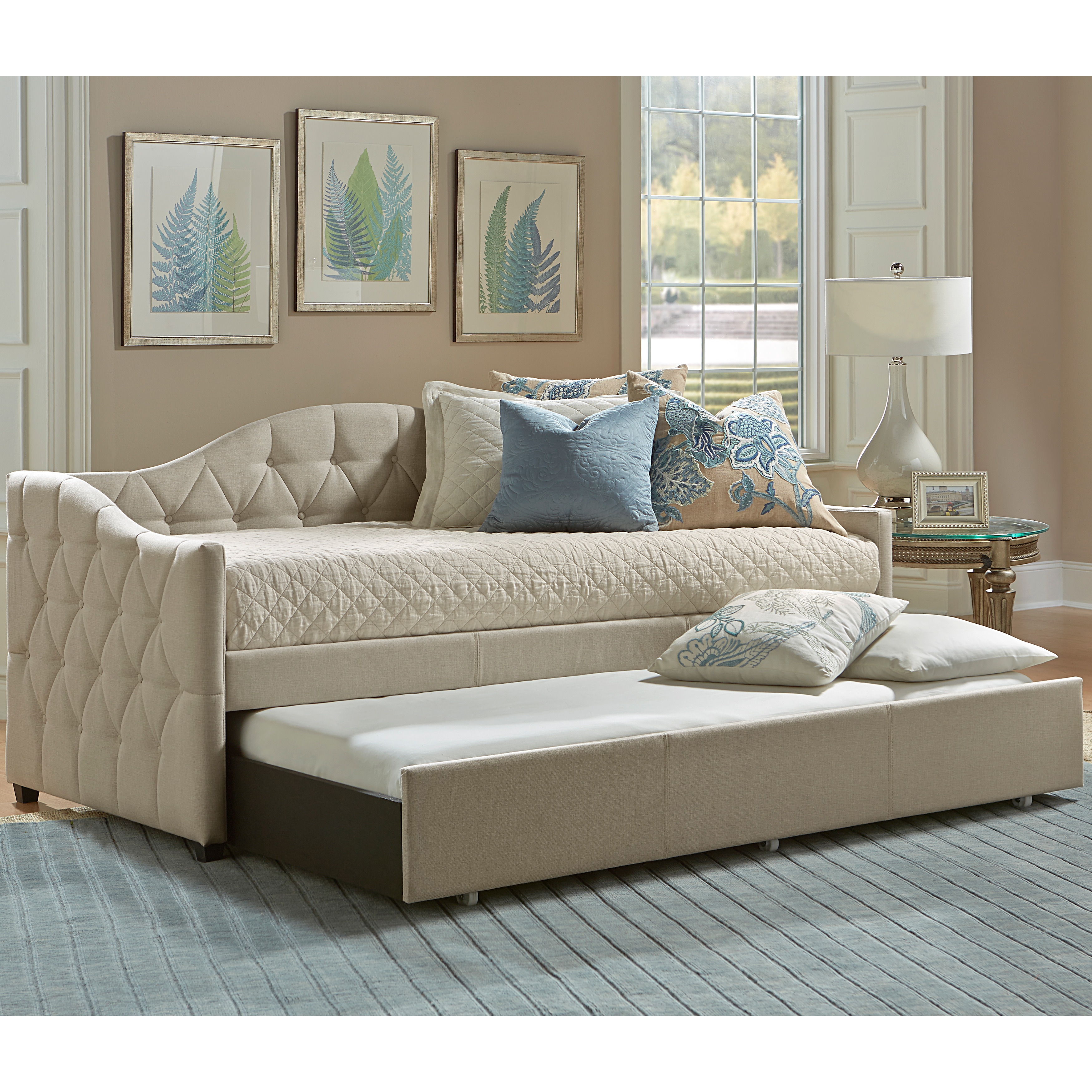 Tufted Daybed With Trundle