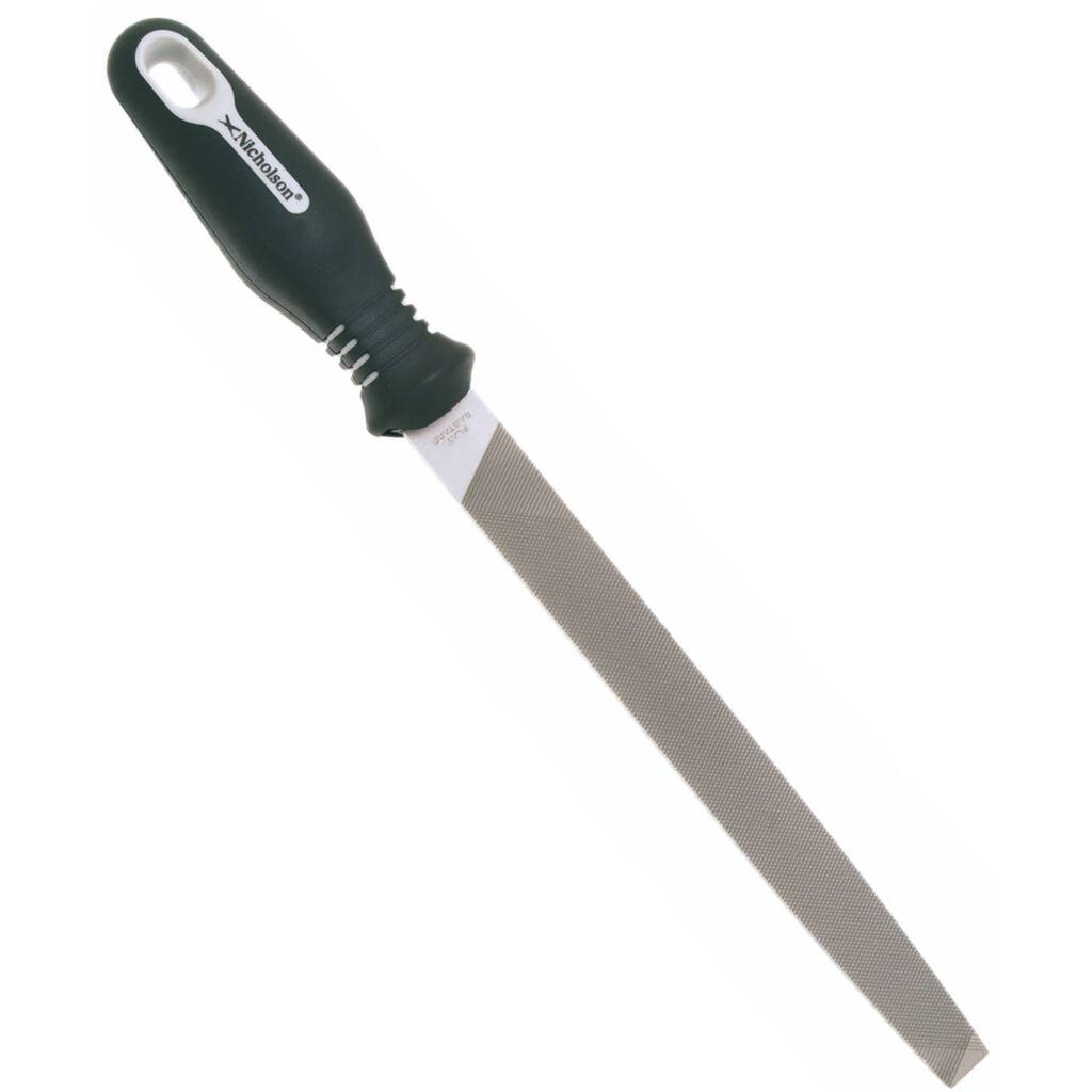 Nicholson 21748HN 8" Flat Bastard Cut File With Ergonomic Handle