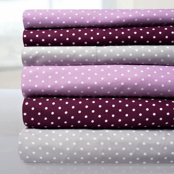 Incredibly Soft 4-Piece Pin Dot Sheet Set
