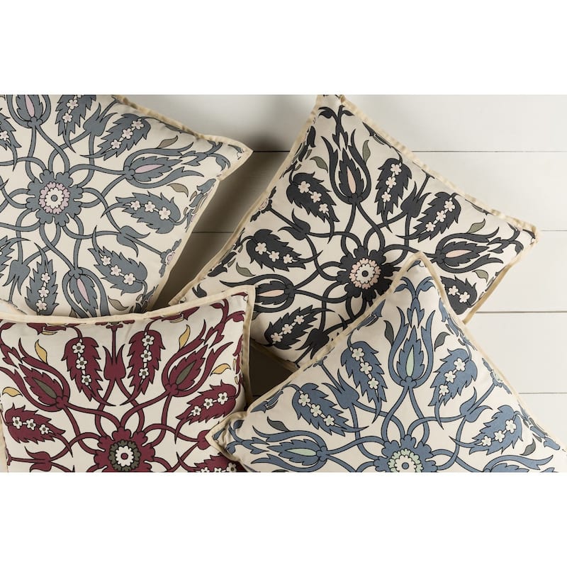 Decorative Emmet 22-inch Feather Down or Poly Filled Throw Pillow