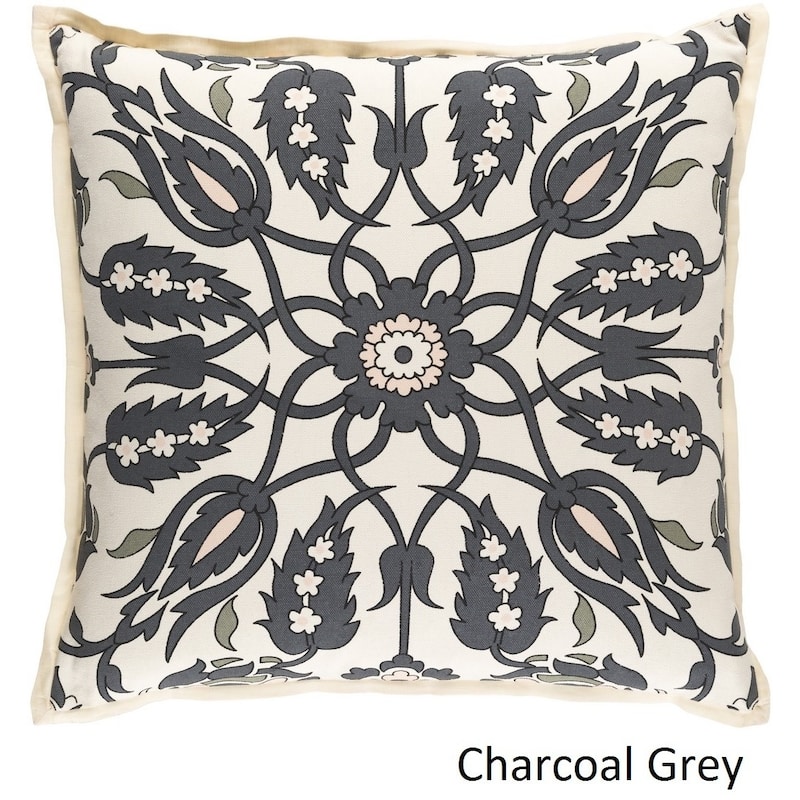 Decorative Emmet 22-inch Feather Down or Poly Filled Throw Pillow