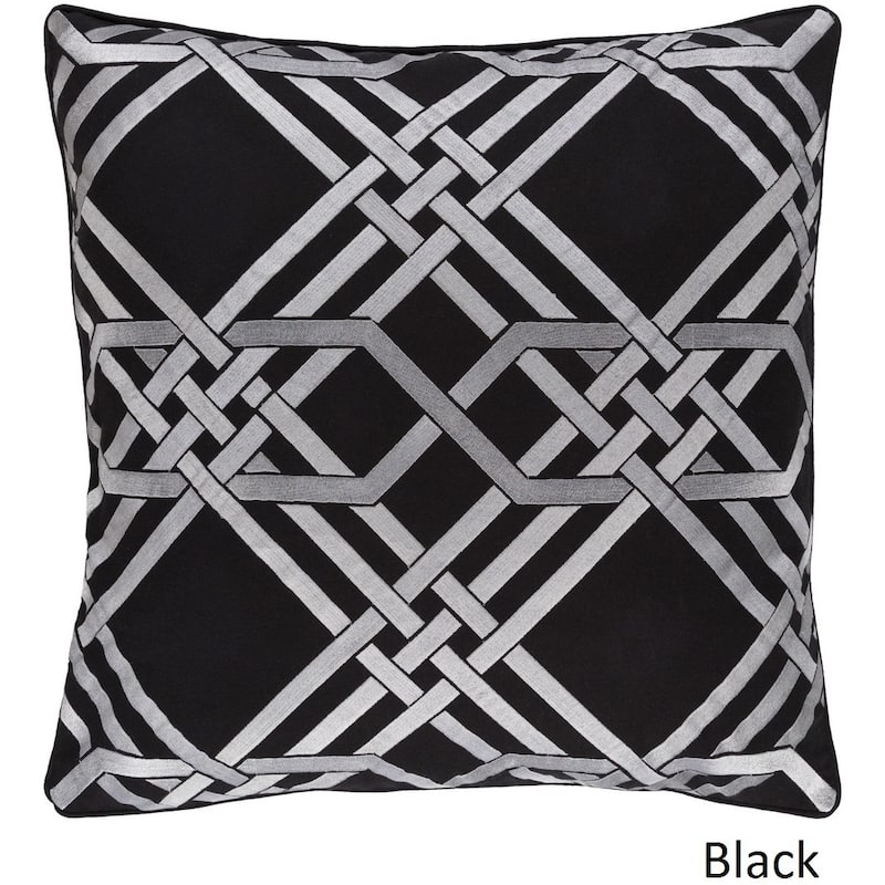 Decorative Eilat 22-inch Feather Down or Poly Filled Throw Pillow