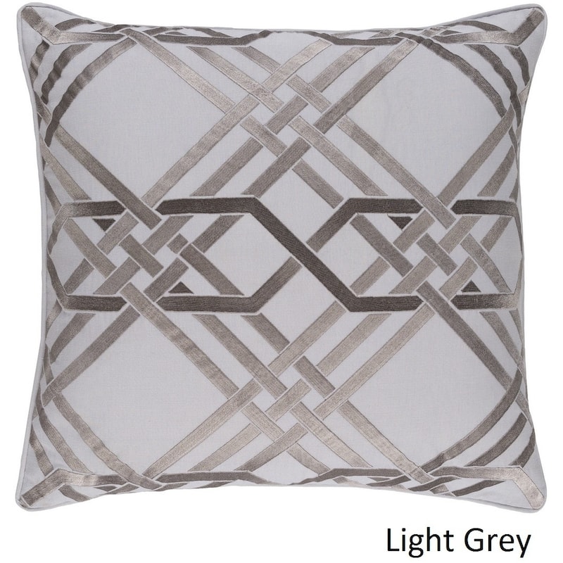Decorative Eilat 22-inch Feather Down or Poly Filled Throw Pillow
