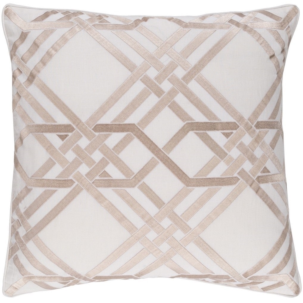 Decorative Eilat 22-inch Feather Down or Poly Filled Throw Pillow