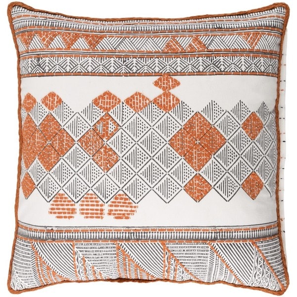 Decorative Gavin 20-inch Feather Down or Poly Filled Throw Pillow