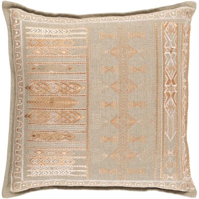 Decorative Fort Worth 22-inch Feather Down or Poly Filled Throw Pillow