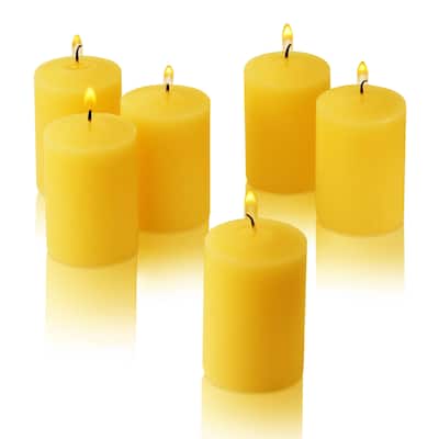 Citronella Yellow Scented Votive Candles Set of 36 Burn 15 Hours