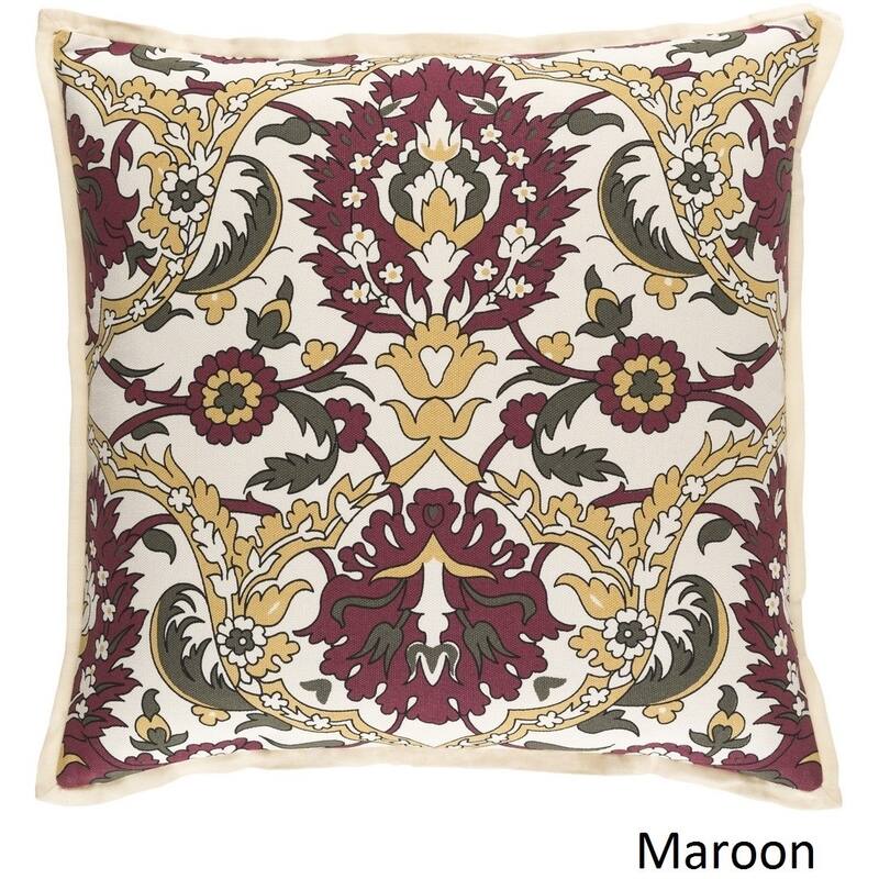 Decorative Ellijay 20-inch Feather Down or Poly Filled Throw Pillow