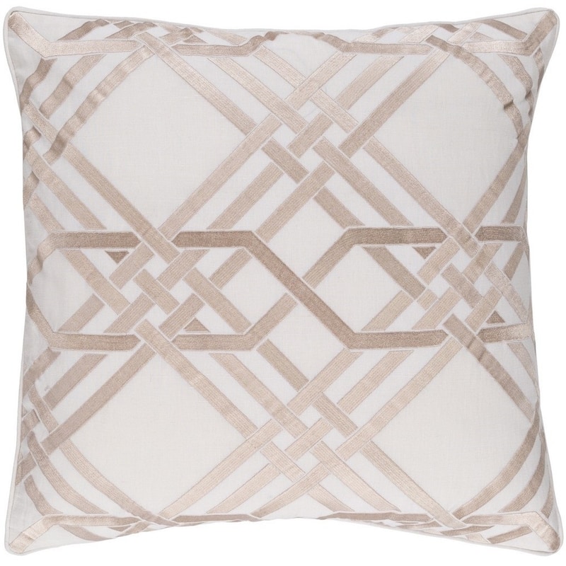 Decorative Eilat 20-inch Feather Down or Poly Filled Throw Pillow