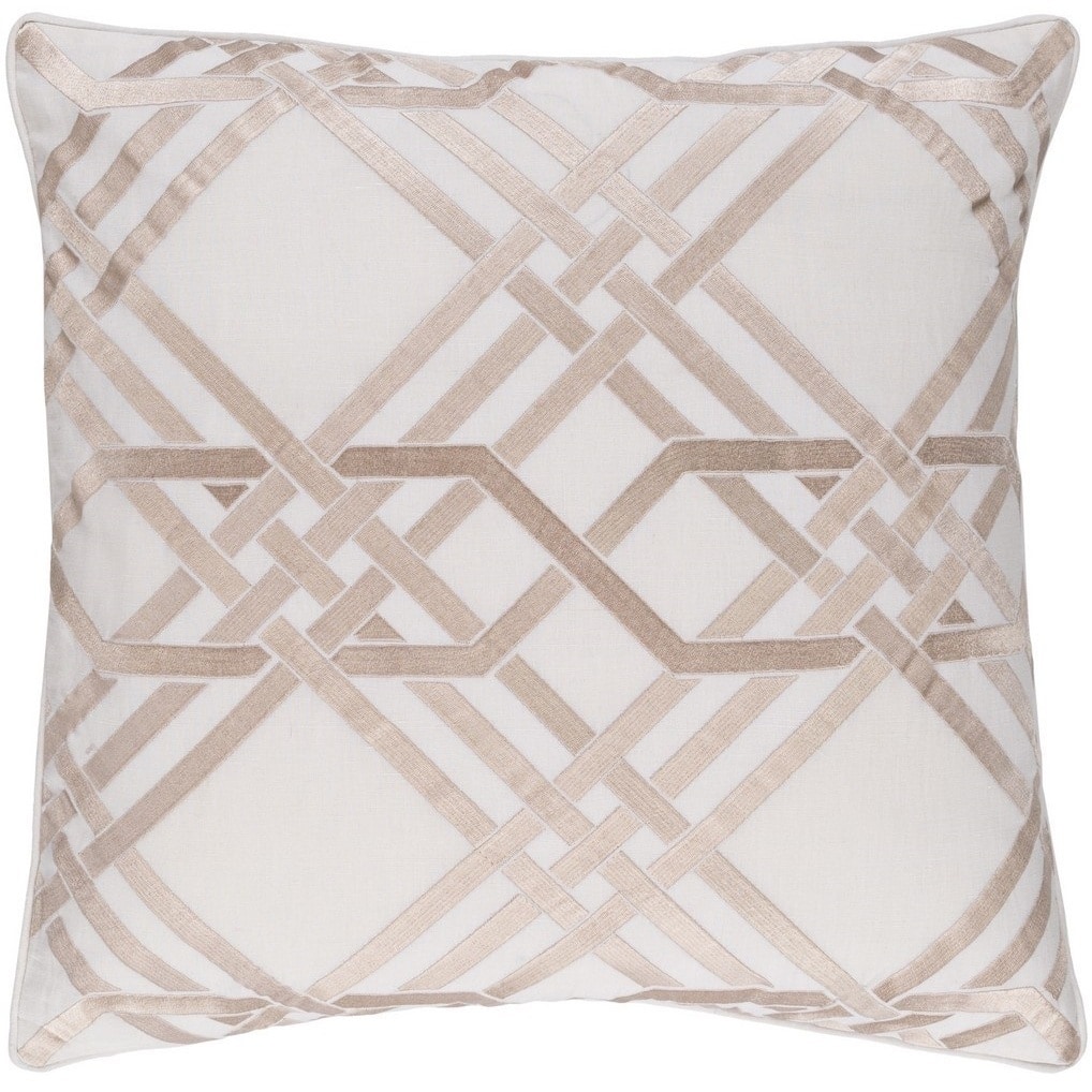 Decorative Eilat 20-inch Feather Down or Poly Filled Throw Pillow