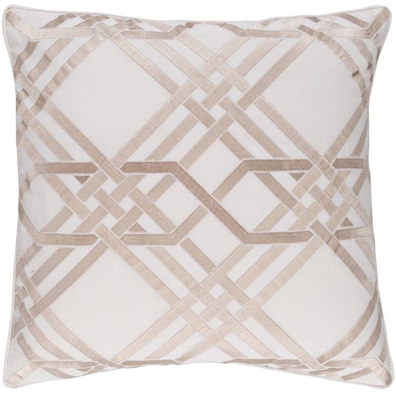 Decorative Eilat 20-inch Feather Down or Poly Filled Throw Pillow