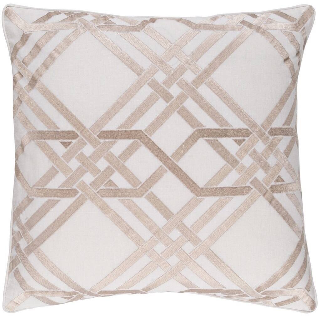 Decorative Eilat 20-inch Feather Down or Poly Filled Throw Pillow