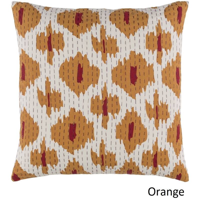 Decorative Denain 20-inch Feather Down or Poly Filled Throw Pillow