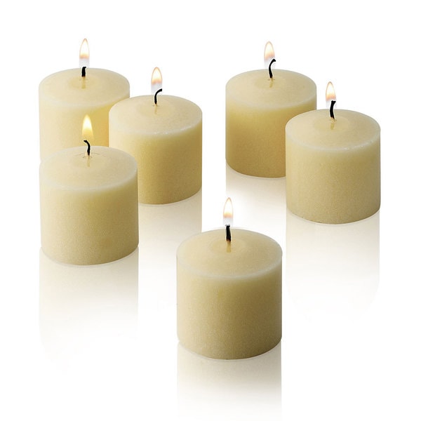 French Vanilla Scented Votive Candles Set of 12 Burn 10 Hours