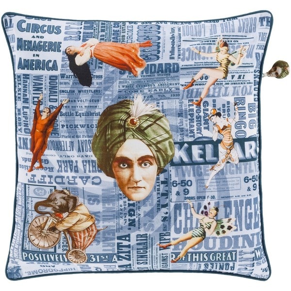 Decorative Cillian 20-inch Feather Down or Poly Filled Throw Pillow