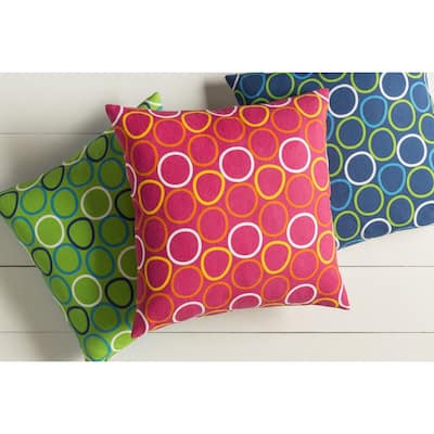 Decorative Essen 18-inch Feather Down or Poly Filled Throw Pillow
