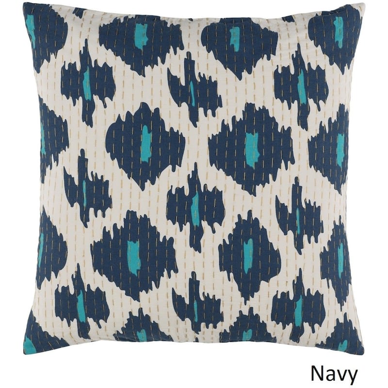 Decorative Denain 18-inch Feather Down or Poly Filled Throw Pillow