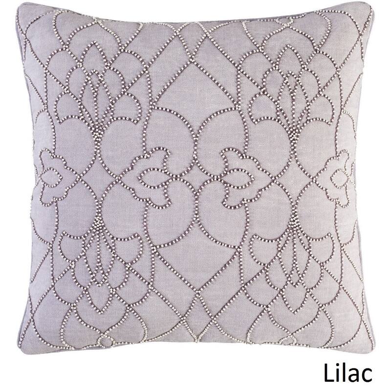 Decorative Feng 22-inch Feather Down or Poly Filled Throw Pillow