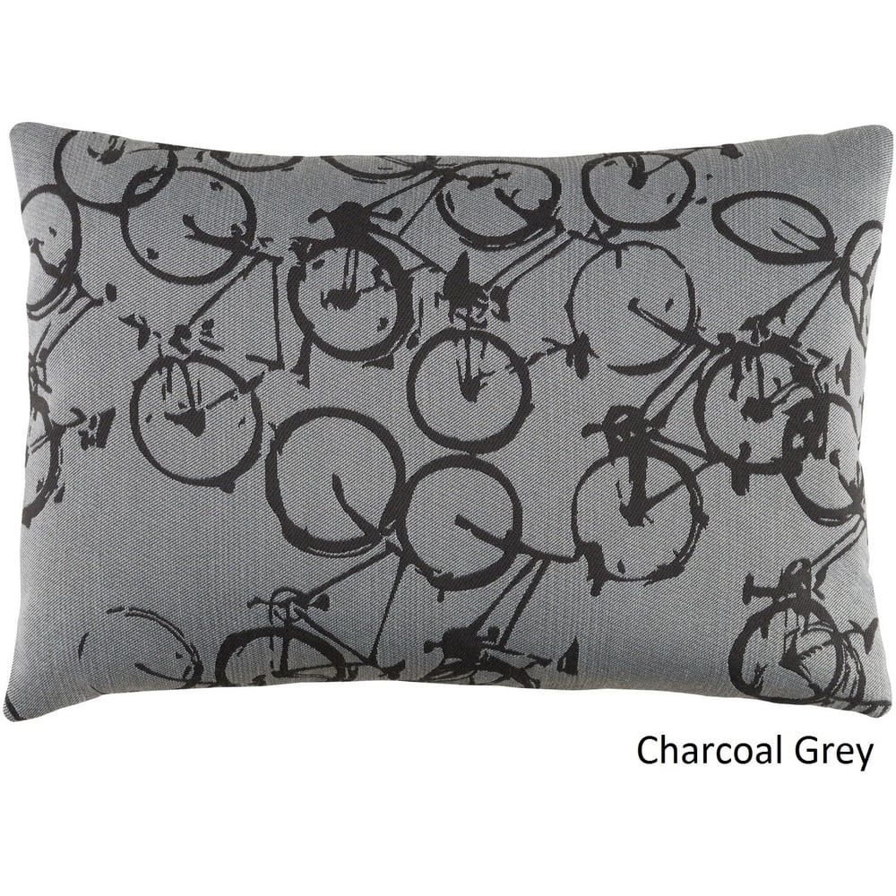 Decorative Leslie Feather Down or Poly Filled Throw Pillow (13 x 19)