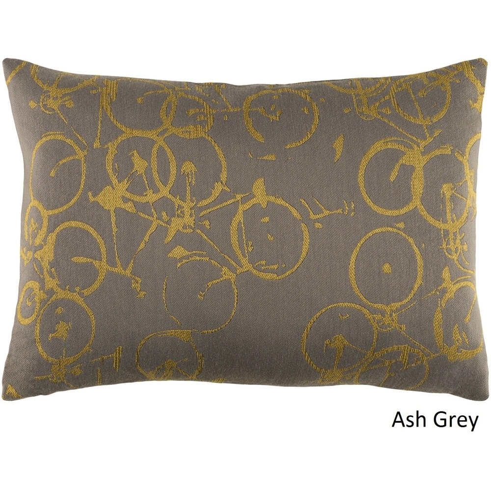 Decorative Leslie Feather Down or Poly Filled Throw Pillow (13 x 19)