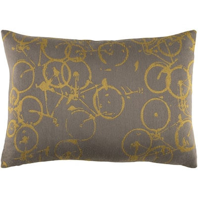 Decorative Leslie Feather Down or Poly Filled Throw Pillow (13 x 19)