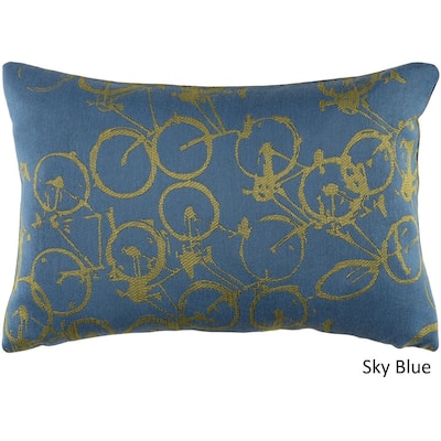 Decorative Leslie Feather Down or Poly Filled Throw Pillow (13 x 19)