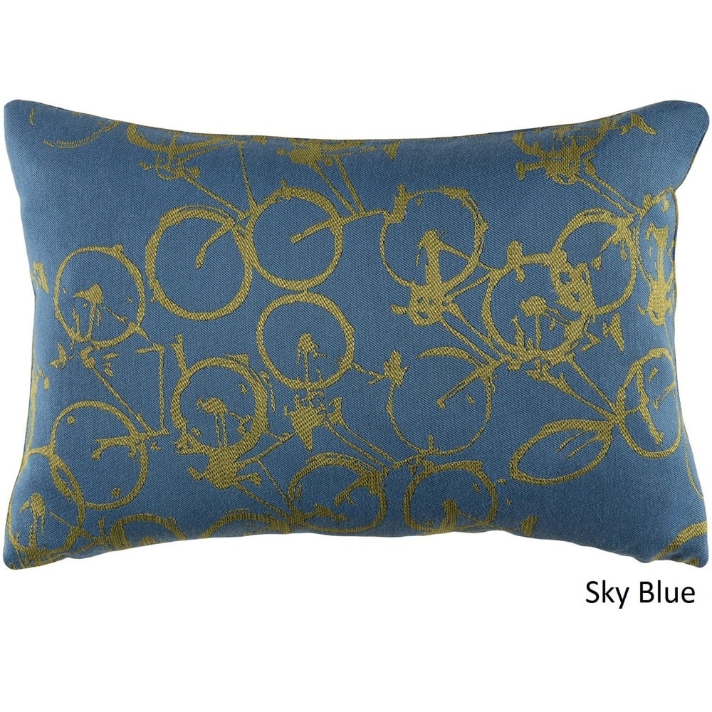 Decorative Leslie Feather Down or Poly Filled Throw Pillow (13 x 19)