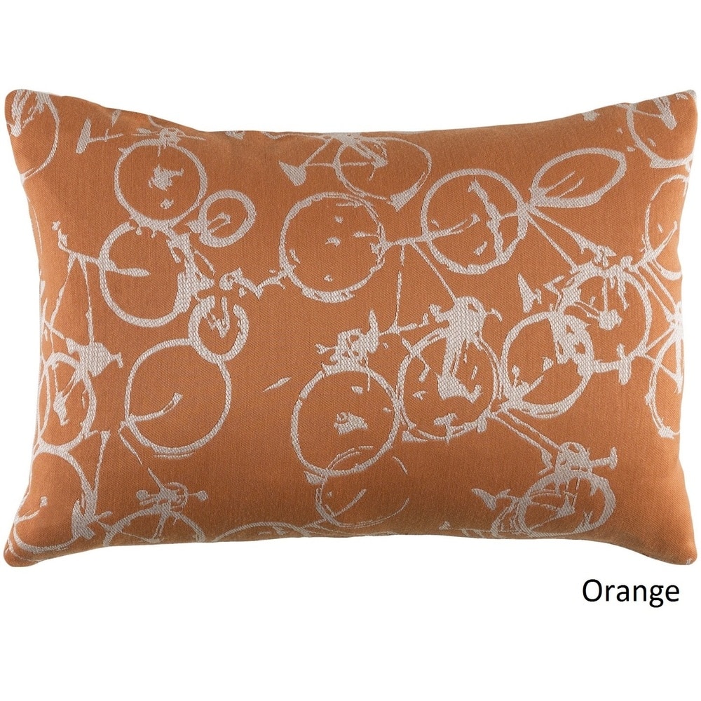 Decorative Leslie Feather Down or Poly Filled Throw Pillow (13 x 19)