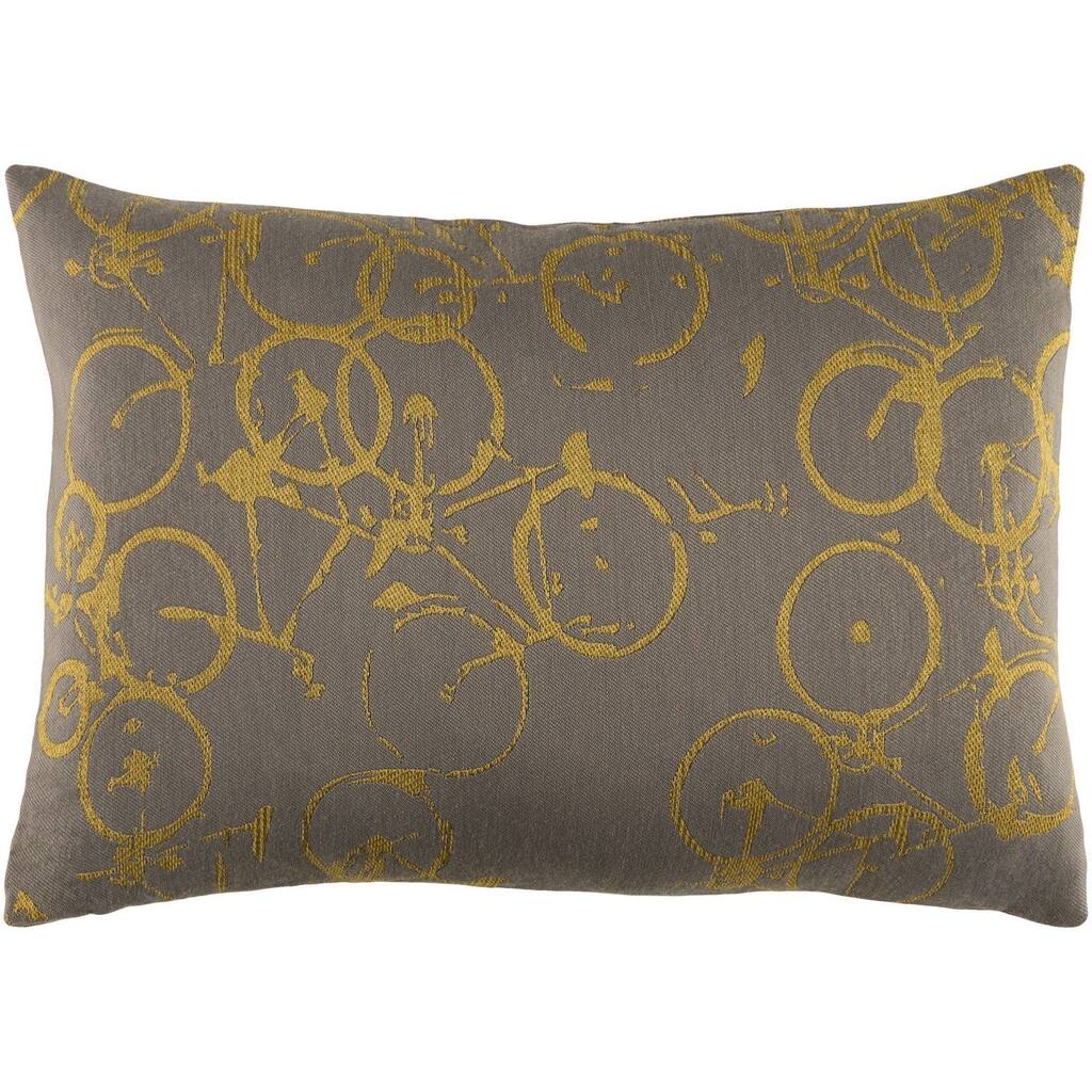 Decorative Leslie Feather Down or Poly Filled Throw Pillow (13 x 19)