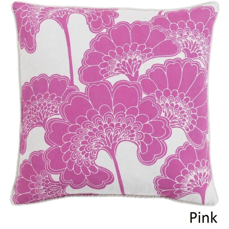 Decorative Cowes 22-inch Feather Down or Poly Filled Throw Pillow