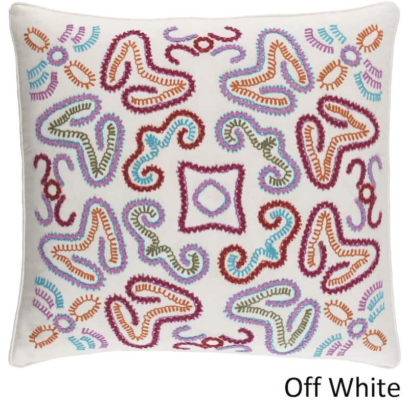 Decorative Charleston 22-inch Feather Down or Poly Filled Throw Pillow