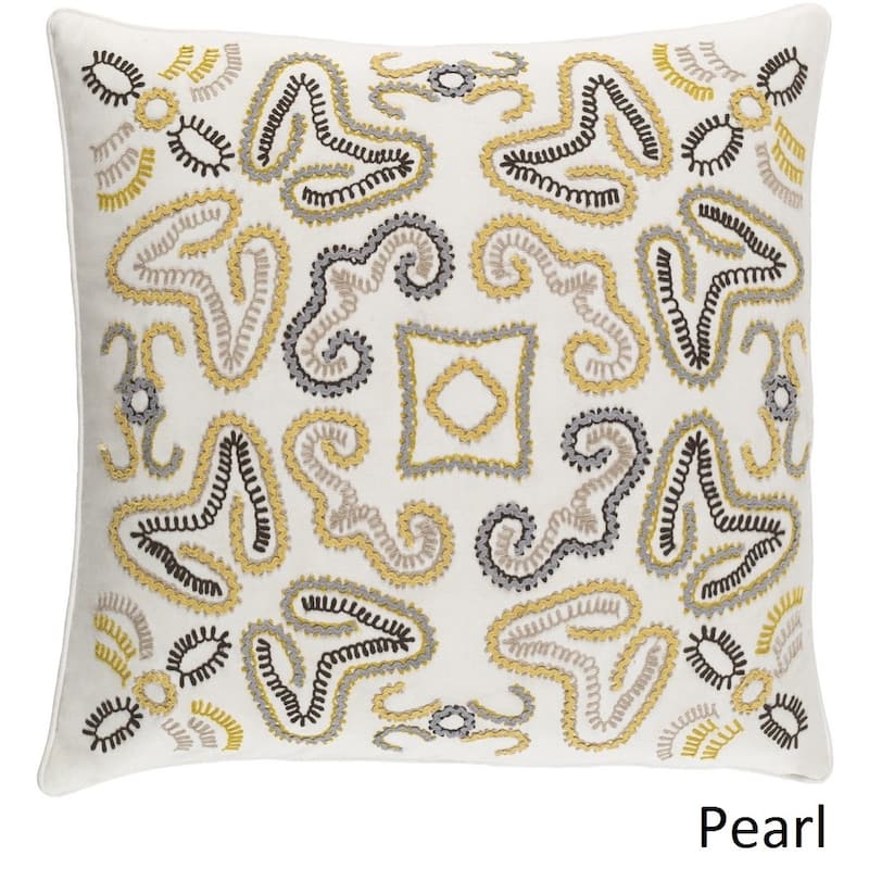 Decorative Charleston 22-inch Feather Down or Poly Filled Throw Pillow